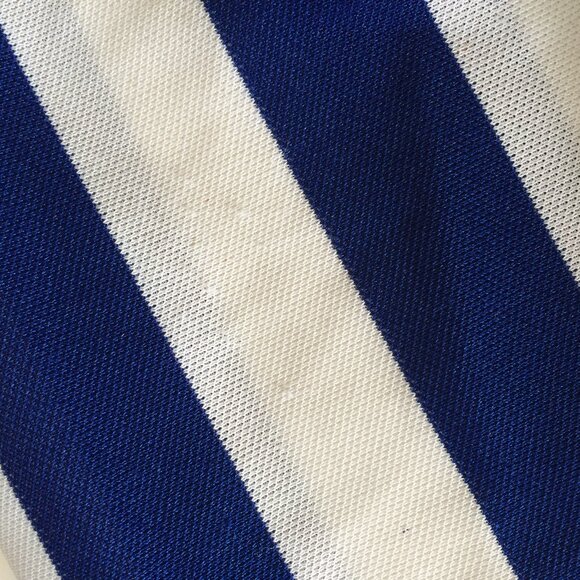 VTG Maska Ultrafil Referee Jersey Small White Blue Striped Long Sleeve Full Zip - Picture 5 of 9